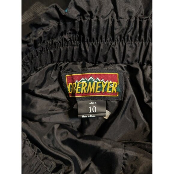 Obermeyer Ski Snow Winter Black Waterproof Pants Size 10 Elastic Waist Pockets - Picture 13 of 16